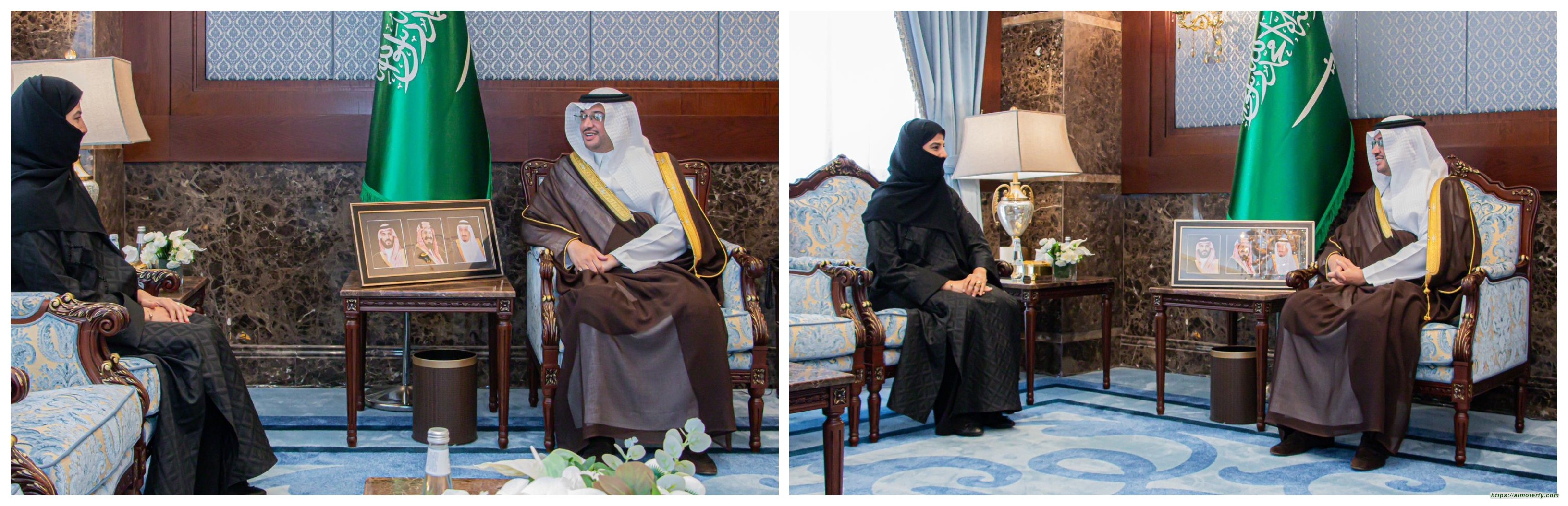 سمو الأمير سعود بن طلال يستقبل مديرة مؤسسة رعاية الفتيات بالأحساء